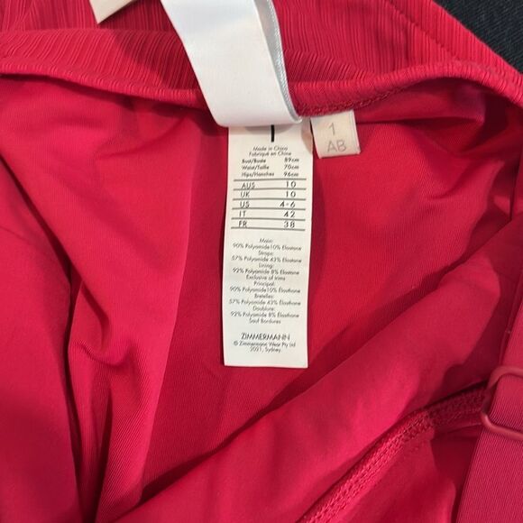 Zimmerman Ribbed One Piece swimsuit $441.00 size Small NWT - Picture 5 of 6